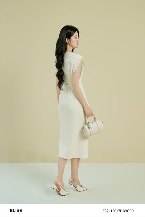 ĐẦM ÔM KEM TAY PHỐI CHIFFON DẬP LY
