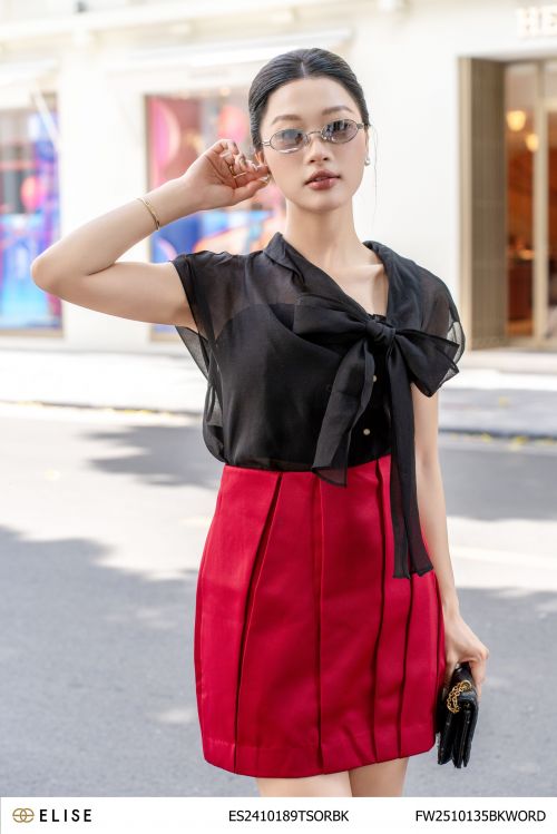 SM TƠ ĐEN CỔ LỆCH NƠ CỔ