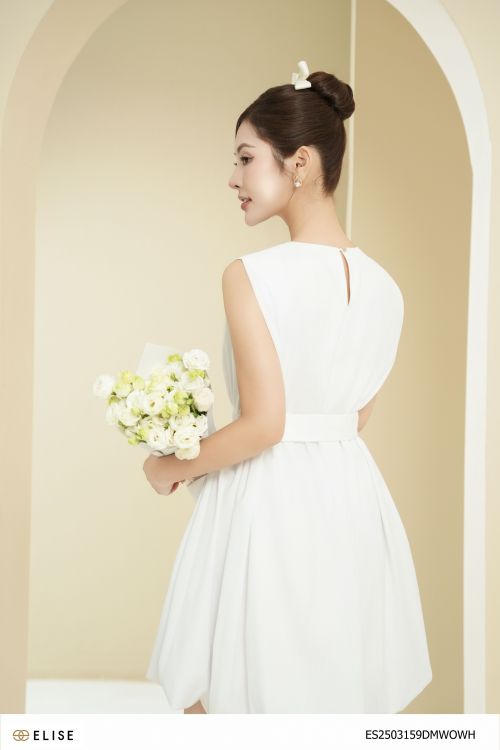 ĐẦM THÔ TRẮNG TÚI ỐP BOM GẤU