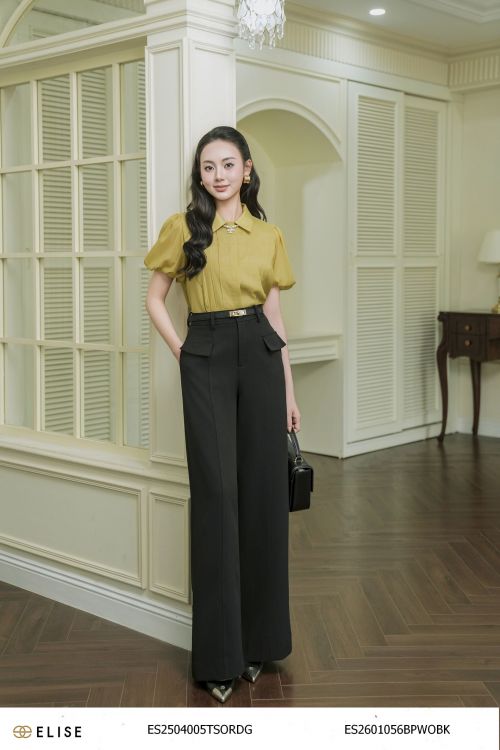 QUẦN SUÔNG ĐEN NẮP TÚI