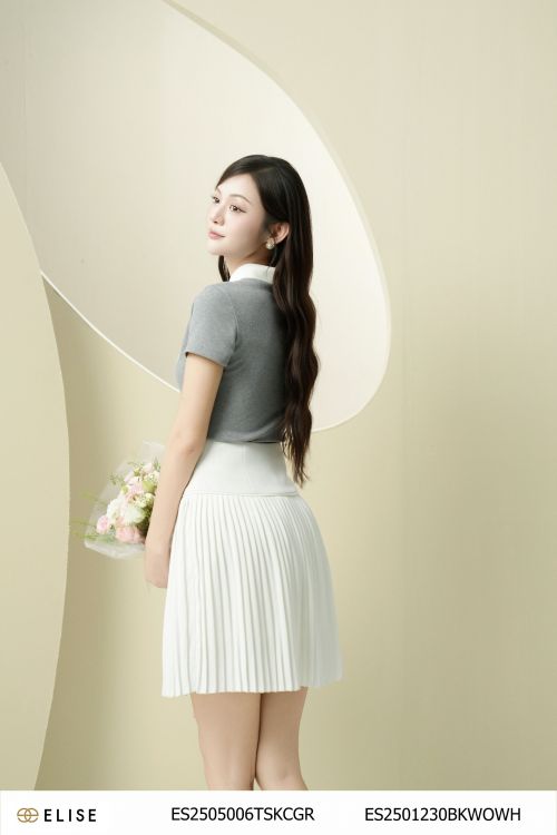 JUPE TRẮNG DẬP LY