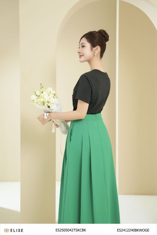 CV VÂN XANH LÁ XẾP LY HAI BÊN
