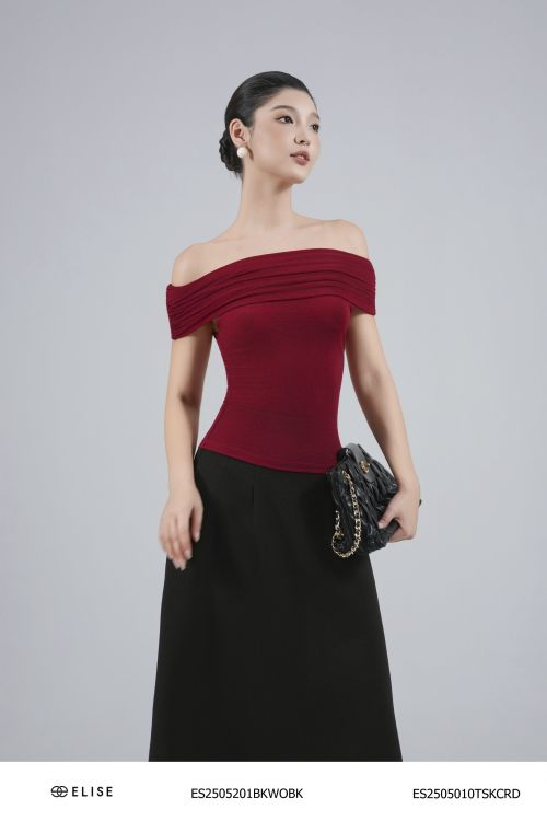 ÁO THUN ĐỎ ĐÔ TRỄ VAI
