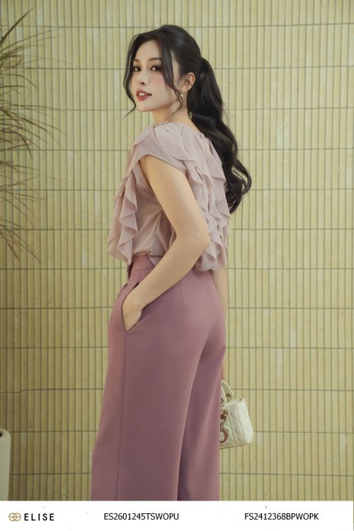 QUẦN SUÔNG HỒNG ĐẤT GÂN GIỮA