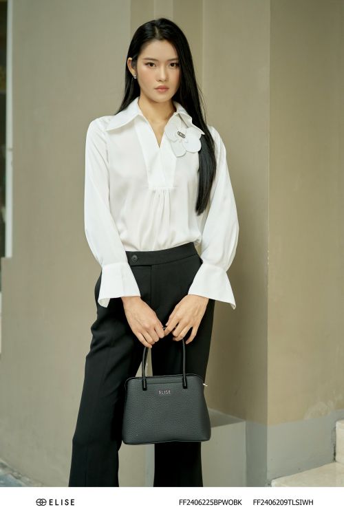 SM LỤA TRẮNG CỔ ĐỨC MỞ V ĐÍNH HOA