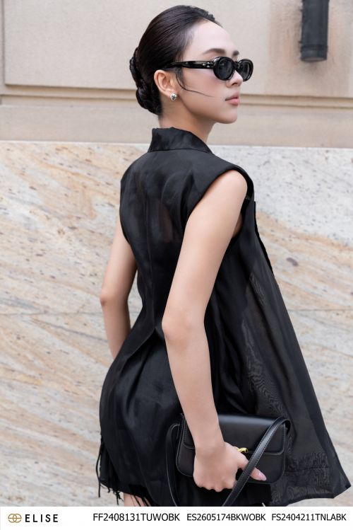 VEST ĐEN SÁT NÁCH BUỘC DÂY EO