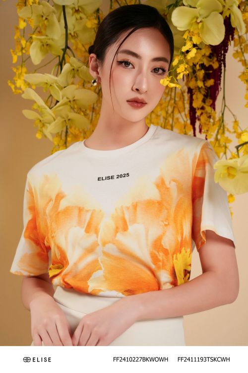ÁO THUN TRẮNG HOA POPPY