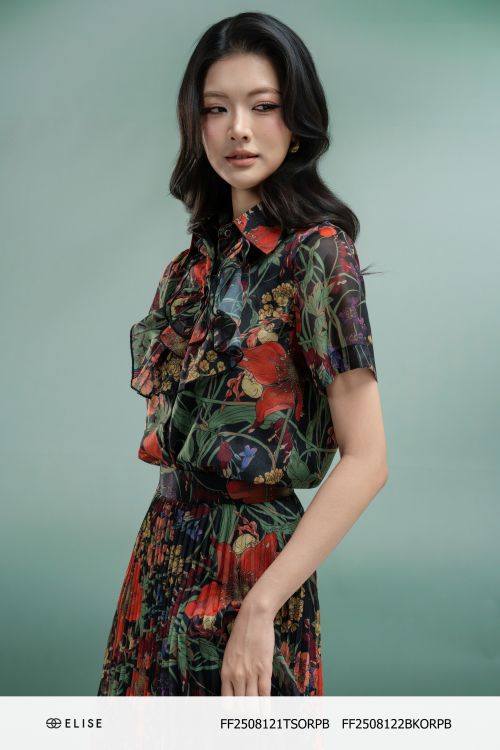 SM TƠ HOA NỀN ĐEN XẾP HOA BÈO NGỰC