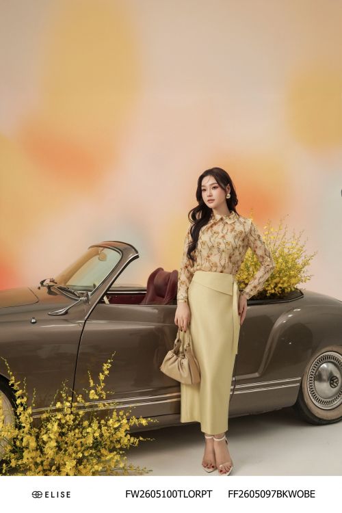 JUPE BÚT CHÌ BE VÀNG XẺ SAU