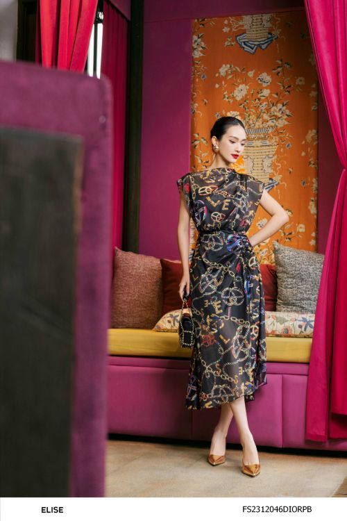 ĐẦM TƠ ĐEN HT XÍCH RÚT DÂY SƯỜN