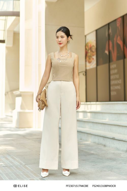 QUẦN SUÔNG KEM LY GIỮA TÚI CHÉO