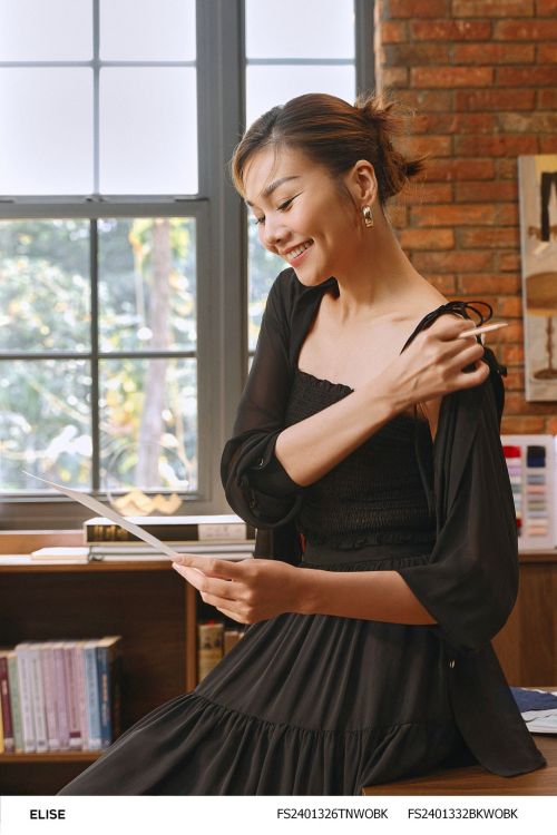 SM CHIFFON ĐEN CỔ ĐỨC