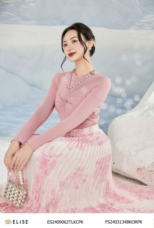 BODY SUIT HỒNG XOẮN NGỰC