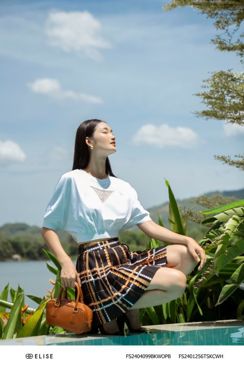 JUPE ĐEN HT XÍCH CAM DẬP LY TO