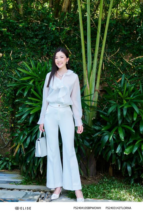 QUẦN DÀI TRẮNG LOE CẠP KHÓA