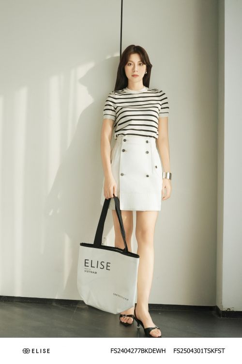 CHÂN VÁY DENIM VẠT LỆCH
