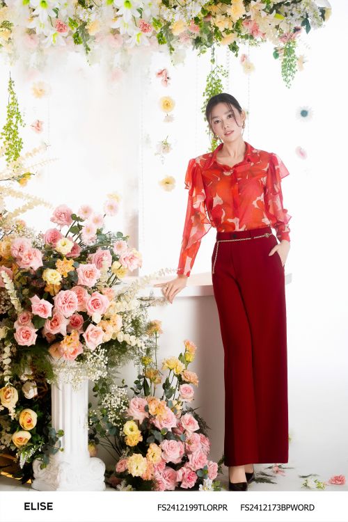QUẦN SUÔNG ĐỎ ĐẬM TÚI DỌC