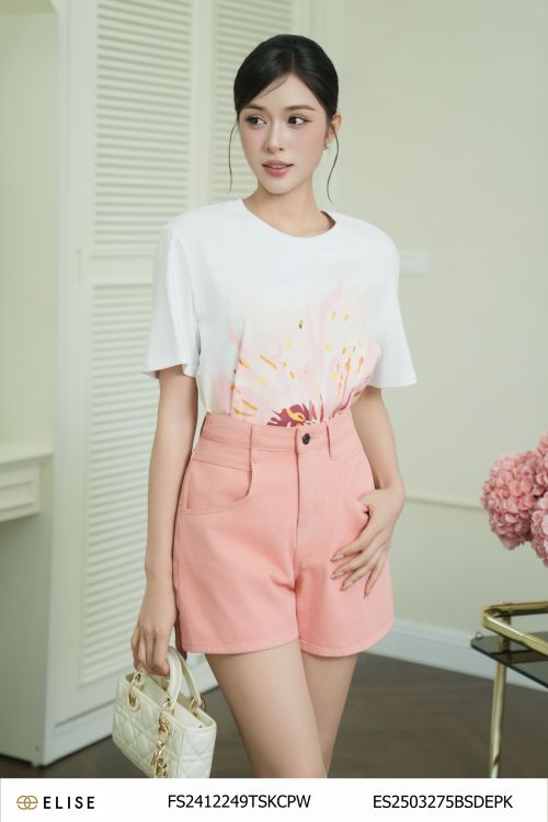 ÁO THUN TRẮNG HOA XUÂN