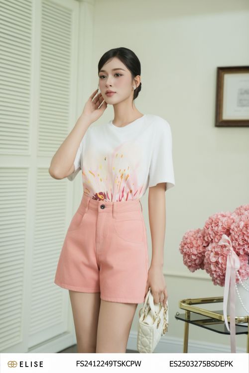 ÁO THUN TRẮNG HOA XUÂN