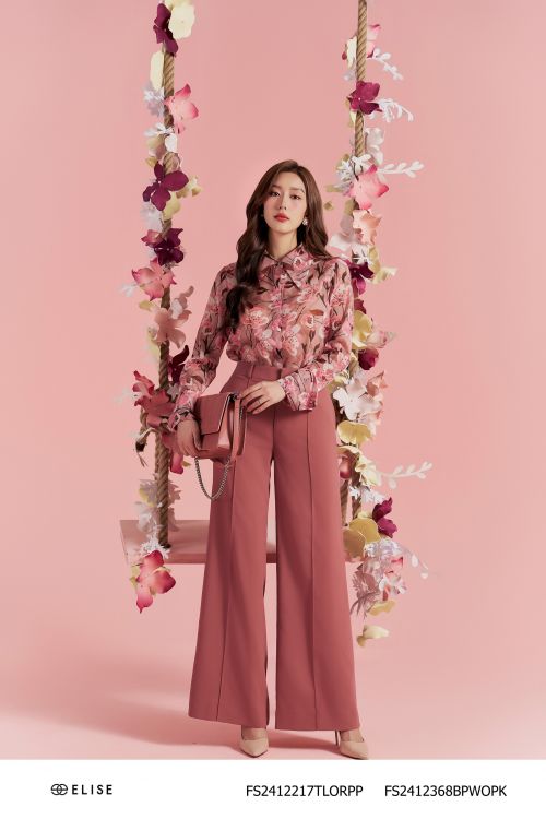 QUẦN SUÔNG HỒNG ĐẤT GÂN GIỮA