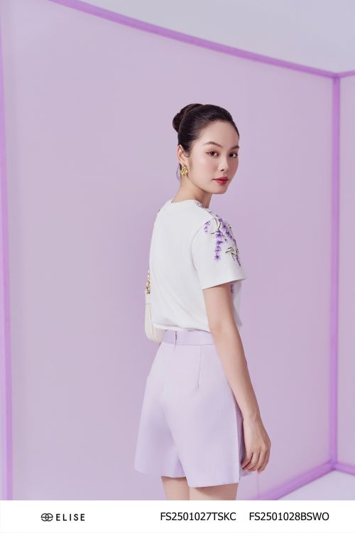 QUẦN SOOC TAFTA MỎNG TÍM SÁNG GÂN GIỮA