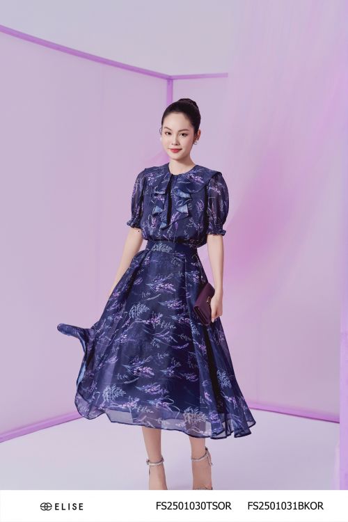 CV TƠ TÍM THAN HOA LAVENDER XẾP LY 2 BÊN