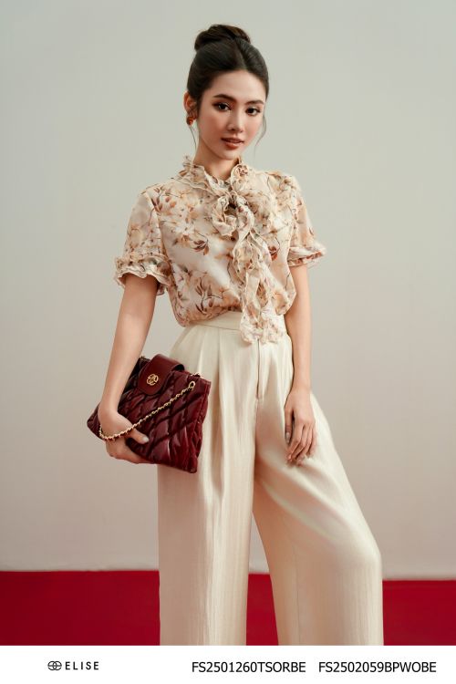 SM TƠ BE HOA NÂU CỔ CUỐN BÈO