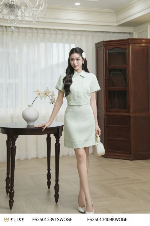 JUPE XANH BẠC HÀ DIỄU CHỈ