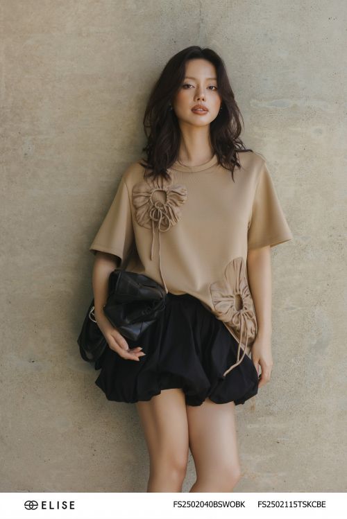 ÁO UMI BE PHỐI HOA TƠ