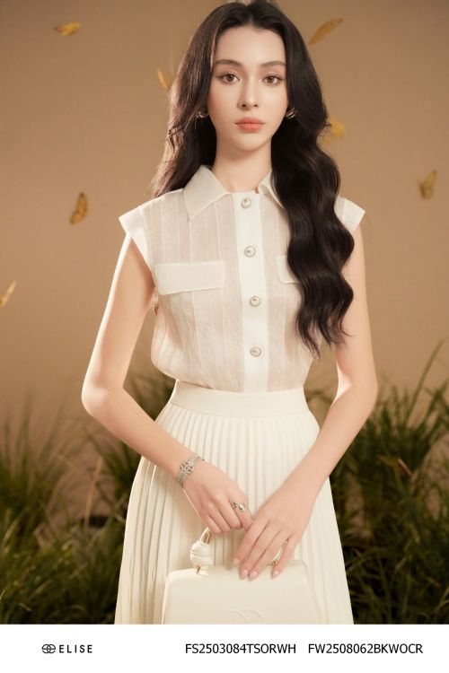 CHÂN VÁY TƠ XƯỚC BE XẾP NHÚN EO