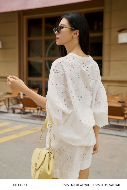 SM THÔ TRẮNG THÊU NỔI ĐAN DÂY