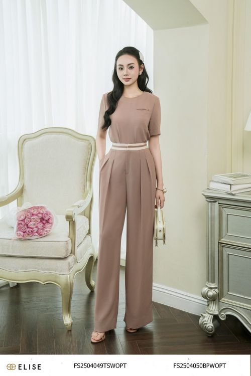 QUẦN VÂN Ô NÂU ĐẬM PHỐI CẠP TÚI SƯỜN