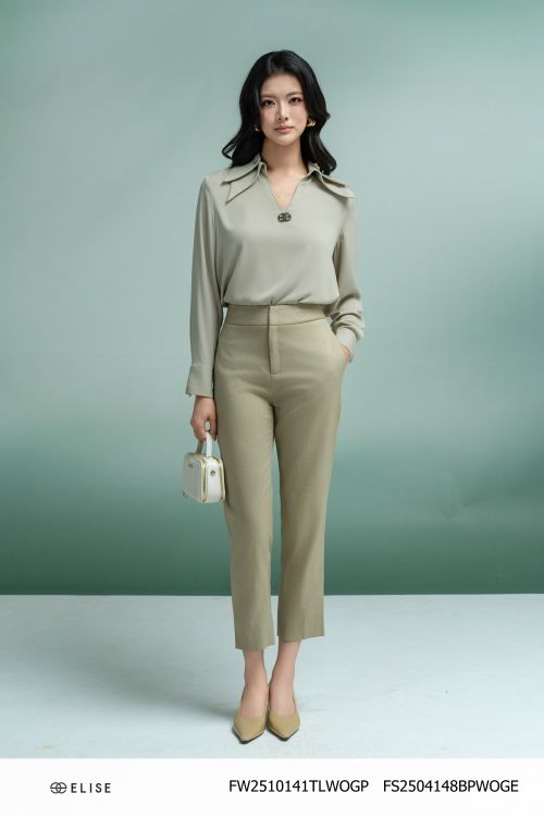 QUẦN BAGGY XANH OLIVE NHẠT TÚI SƯỜN
