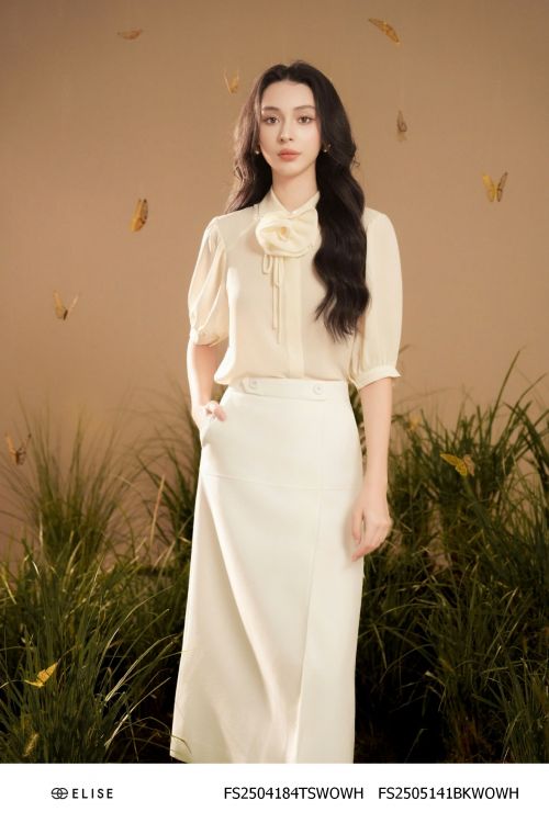 QUẦN TRẮNG LOE TÚI DỌC