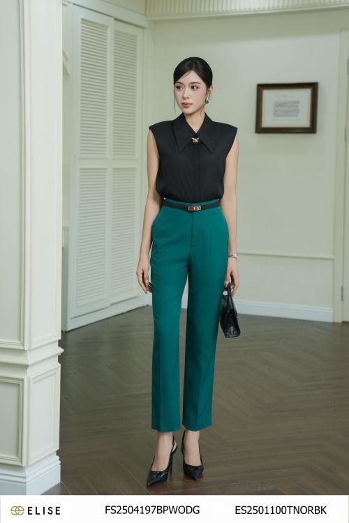 QUẦN BAGGY XANH LÁ ĐẬM TÚI DỌC