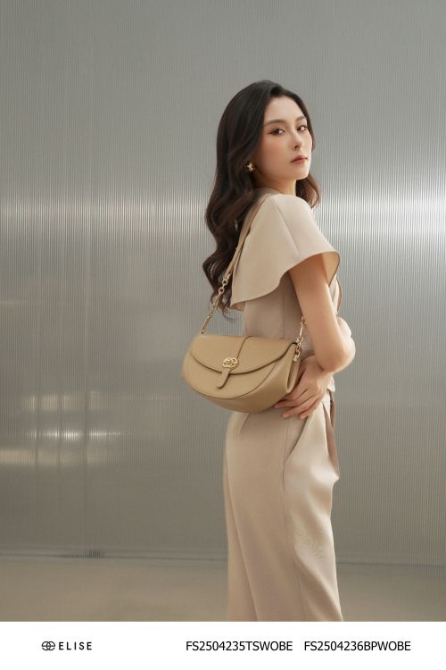 QUẦN BAGGY BE NÂU TÚI CHÉO