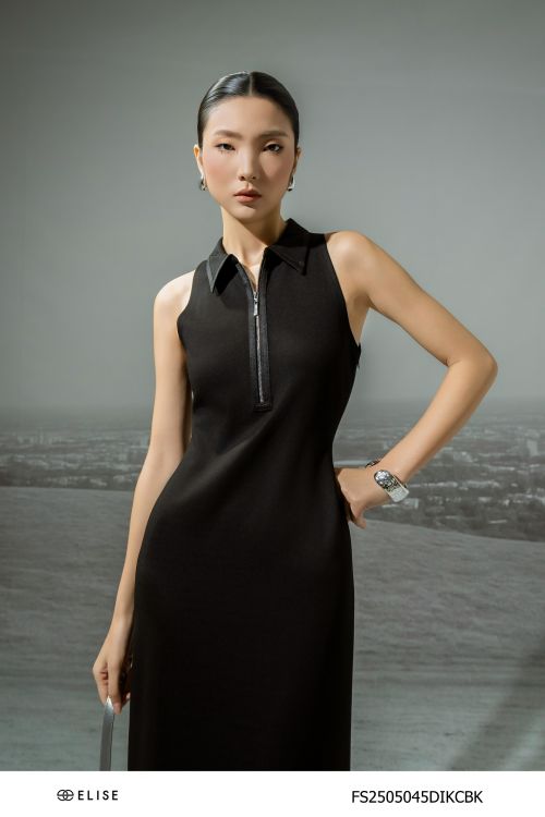 ĐẦM UMI SÁT NÁCH KÉO KHÓA CỔ