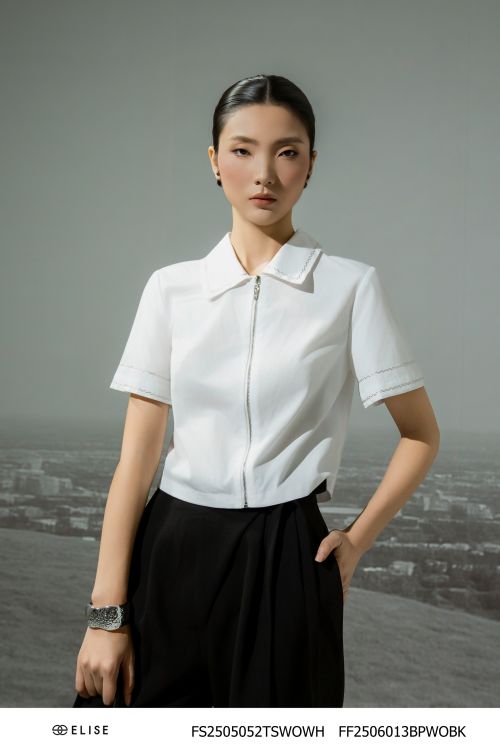SM THÔ TRẮNG THÊU CHỈ KIM TUYẾN