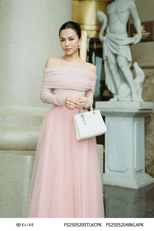 ÁO THUN HỒNG VÂN TRỄ VAI