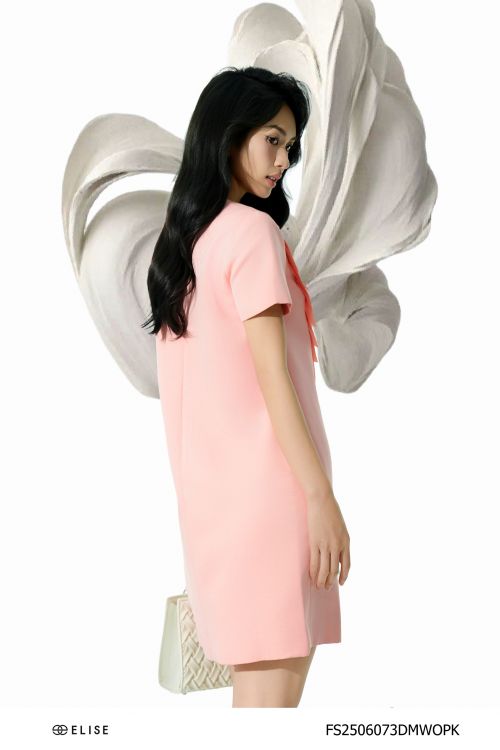 ĐẦM KAKI VÂN KẺ HỒNG XẾP BÈO NGỰC