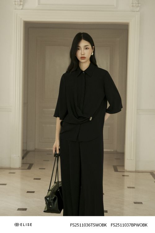 QUẦN SUÔNG ĐEN TÚI SƯỜN