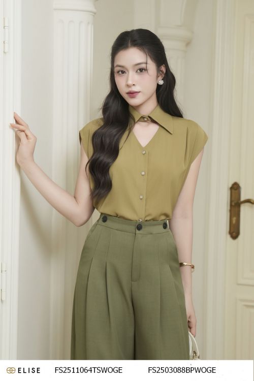 SM MÀU XANH OLIU CỔ TIM