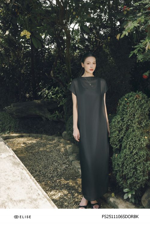 SET ĐẦM TƠ SUÔNG PHỦ ĐẦM LỤA ĐEN