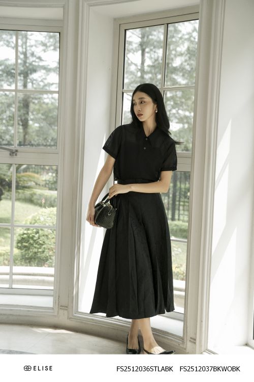 CV GẤM KT ĐEN LY SÚP ĐAI EO