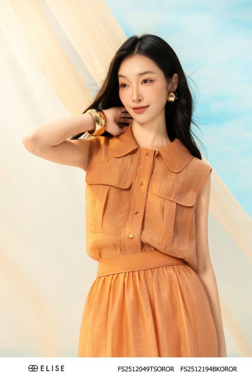 ÁO TƠ NHĂN CAM ĐẤT TÚI ỐP