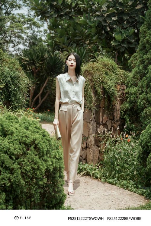 QUẦN BAGGY BE NÂU NẮP TÚI