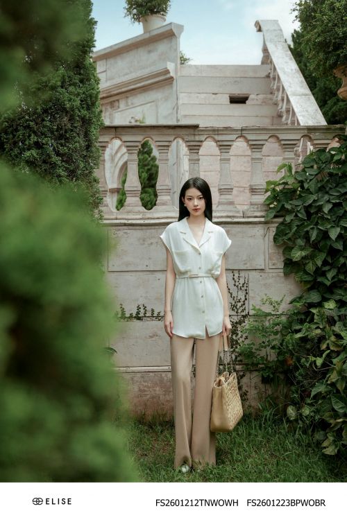 QUẦN SUÔNG NÂU SÁNG TÚI CHÉO