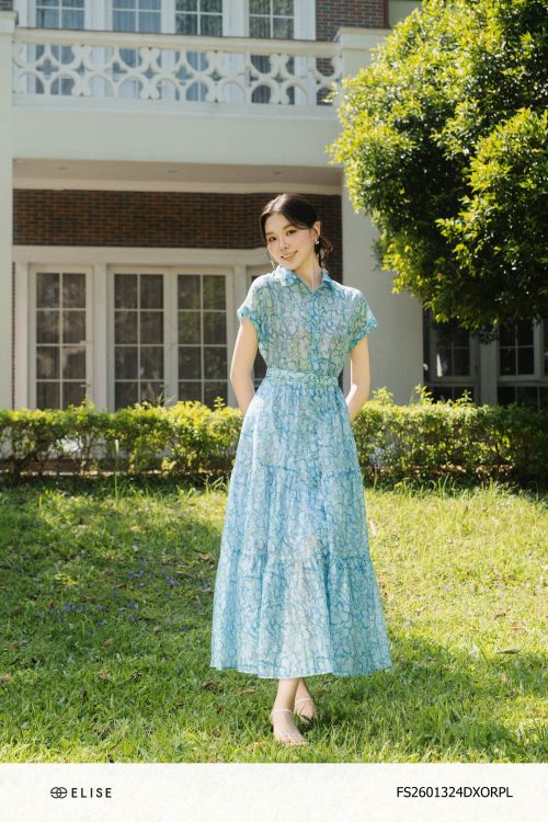 ĐẦM HT HOA XANH TAY LƠ VÊ
