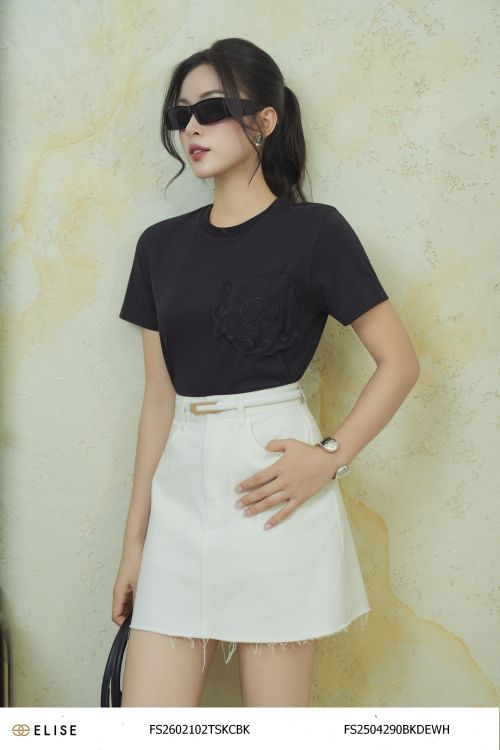 CHÂN VÁY DENIM TRẮNG