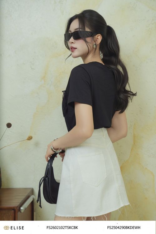 CHÂN VÁY DENIM TRẮNG